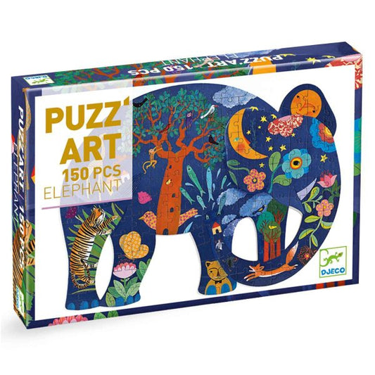 Puzzle: Puzz'Art Elefant - 150 Teile, Djeco