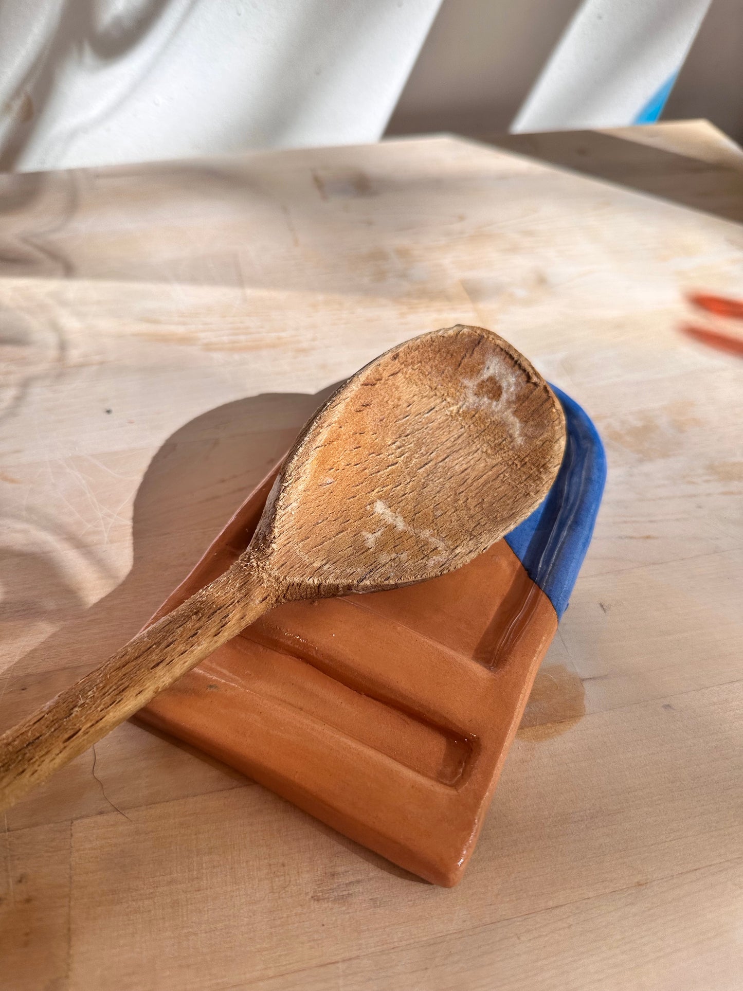 Ceramic spoon rest / Keramik Löffelhalter