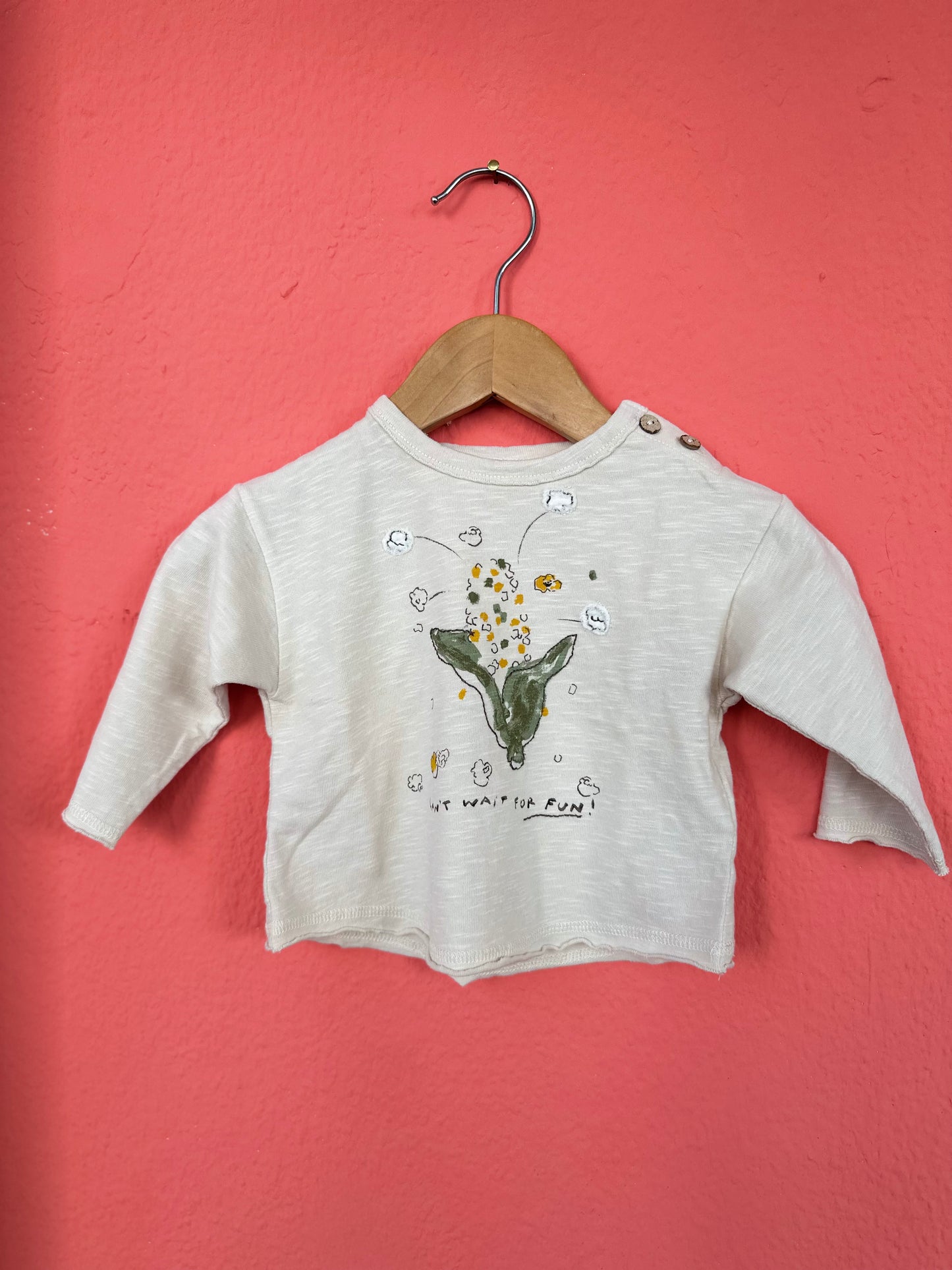 Play Up, Popcorn T-shirt aus Bio-Baumwolle | Mutter Lúcia