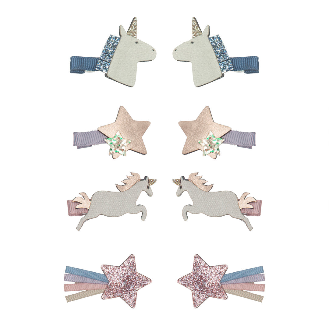 Mimi & Lula, 8 Mini Haarspangen Clips, Unicorn