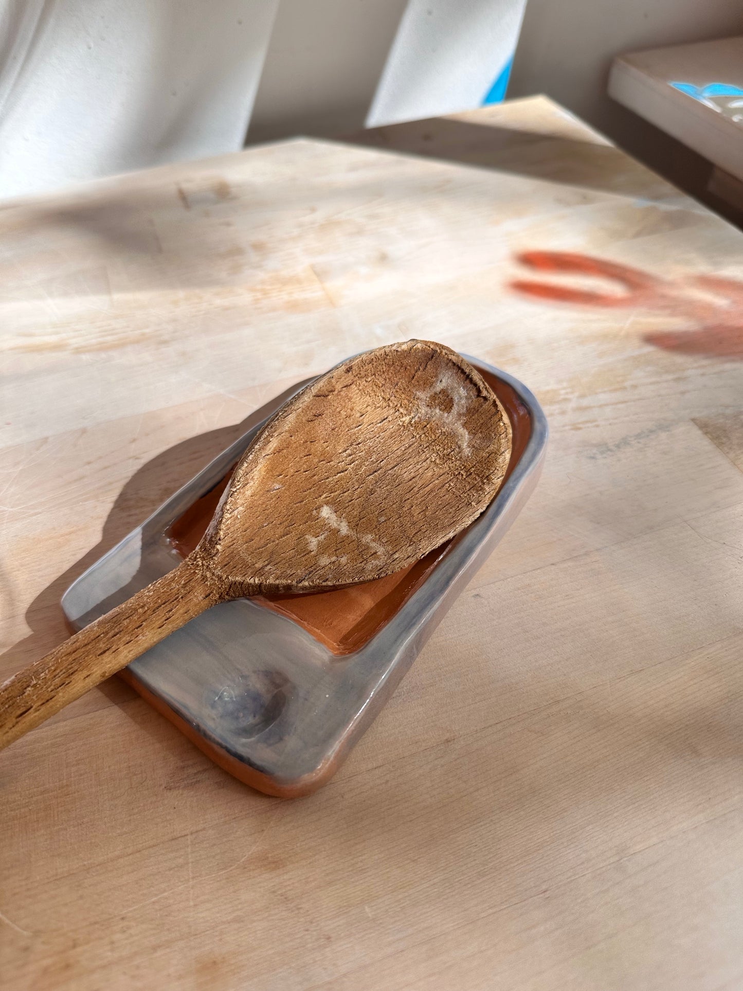 Ceramic spoon rest / Keramik Löffelhalter