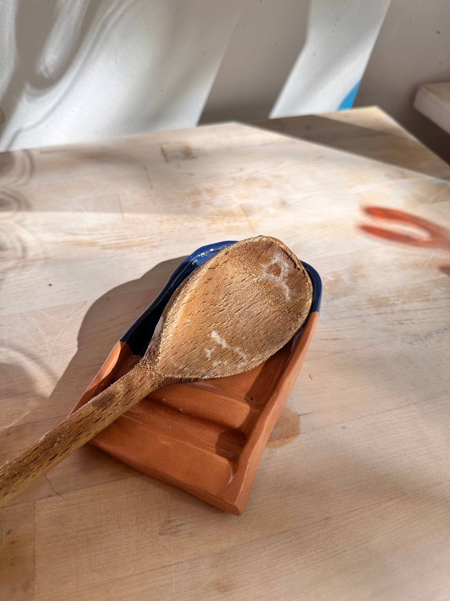 Ceramic spoon rest / Keramik Löffelhalter