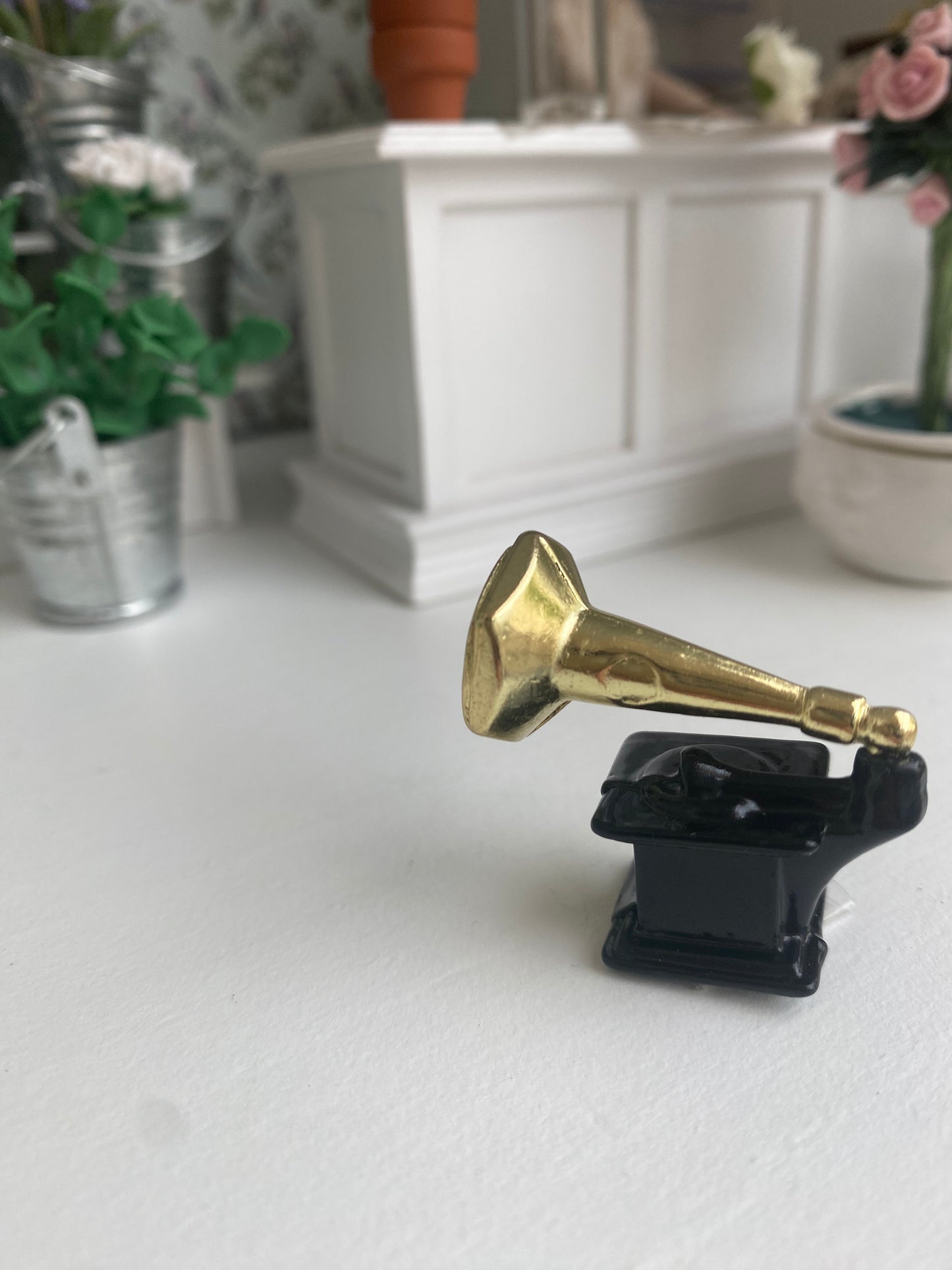 Phonographe, Miniatur für das Puppenhaus 1:12