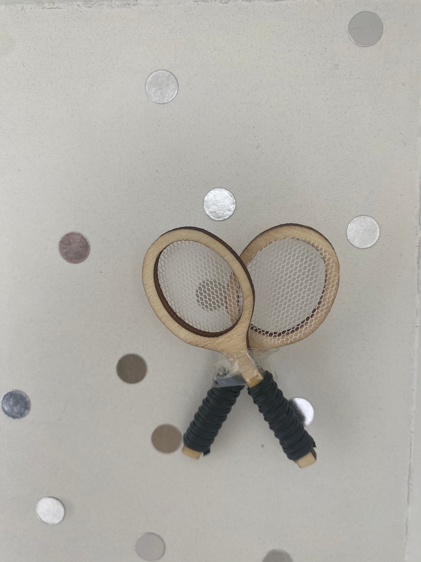 Tennisschläger, Miniatur für das Puppenhaus 1:12