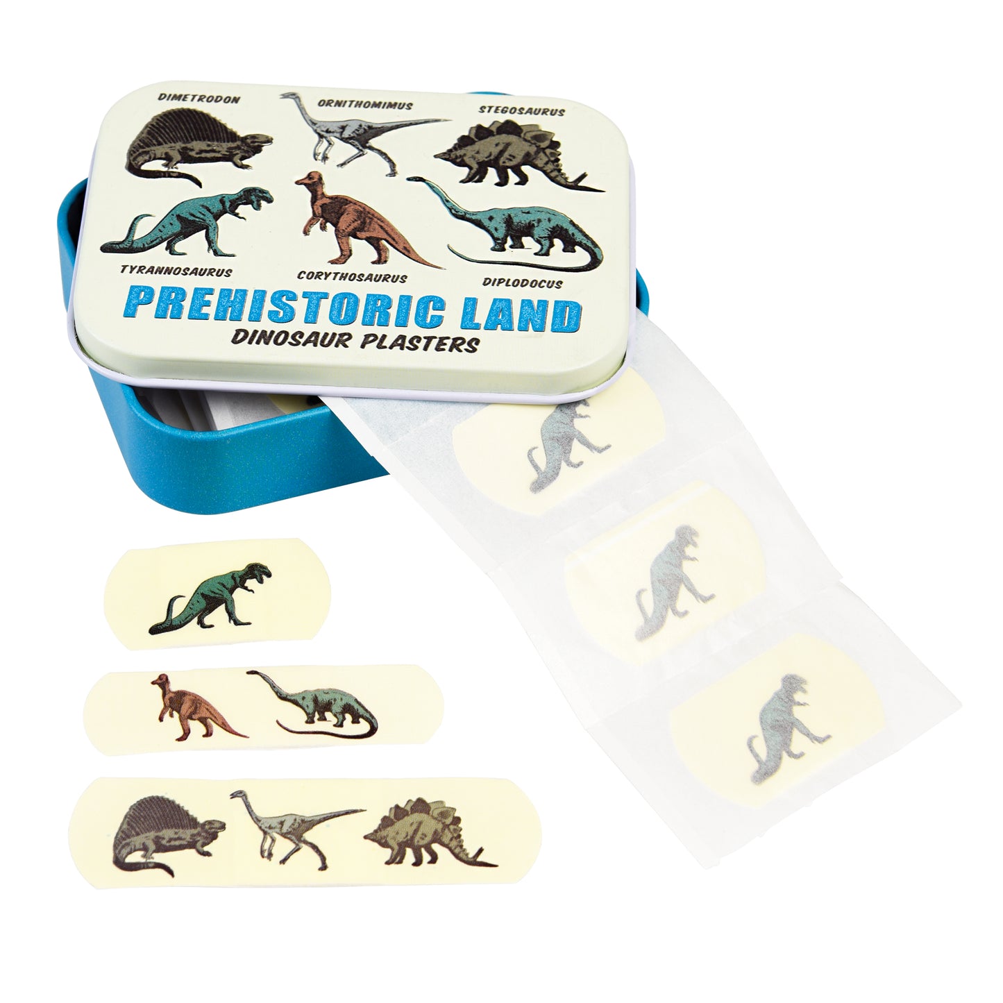 Rex london, 30 Pflaster in Blechdose "Prehistoric Land"