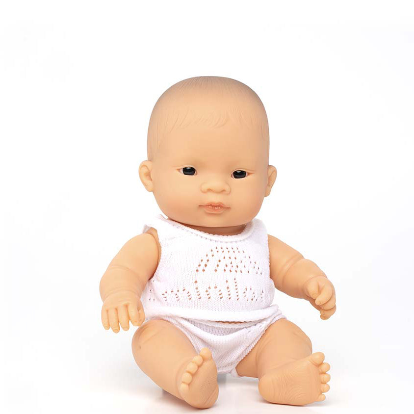 Puppe asiatisch 21cm, Junge oder Mädchen, Miniland