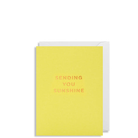 Mini-Grußkarte SENDING YOU SUNSHINE
