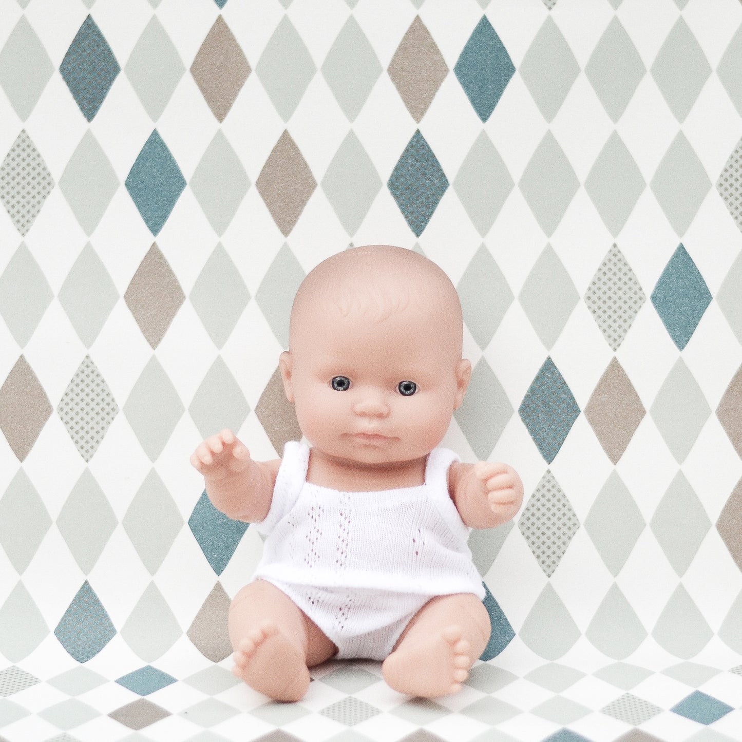 Puppe europäisch 21cm, Junge oder Mädchen, Miniland