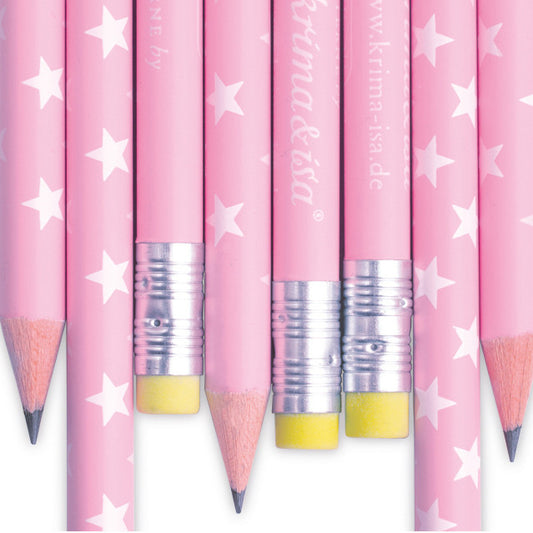 Bleistift STERNE/ blumen rosa, Krima&Isa