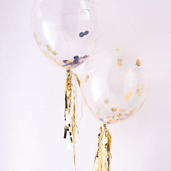 Ballon-Set GOLD/SILBER von Meri Meri