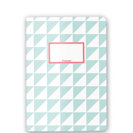 Notebook A5 DREIECKE, mint, Krima&Isa